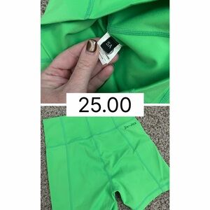 SA Women's Vibrant Green Bike Shorts